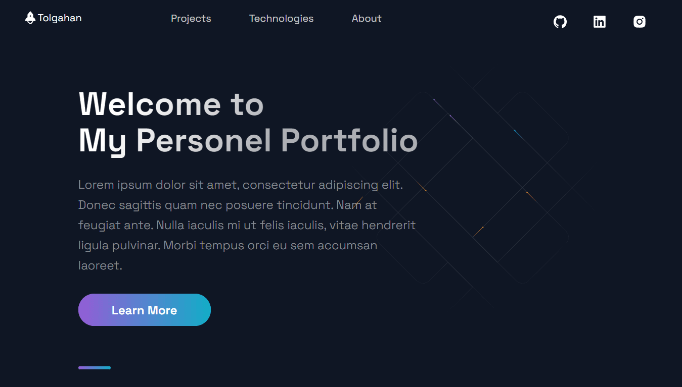 Creative Portfolio Website project